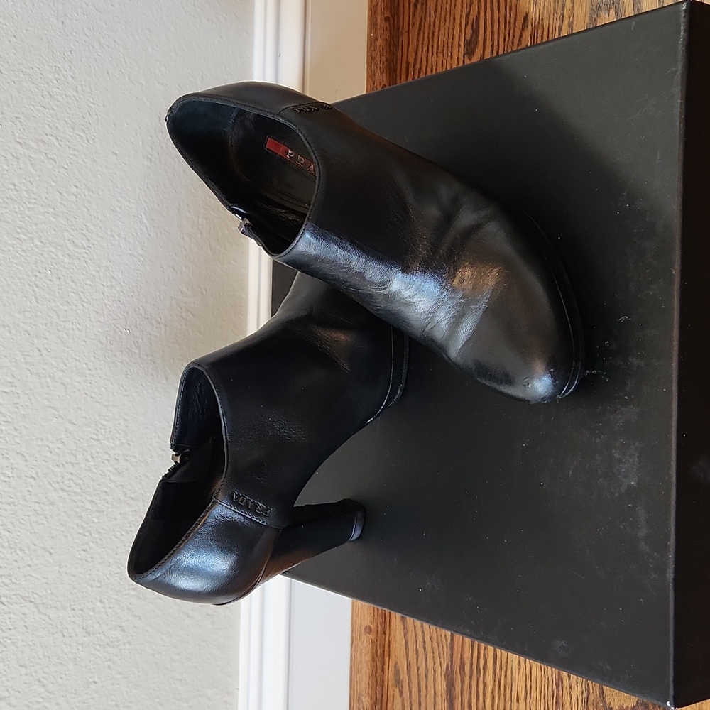 PRADA ankle black boots Used